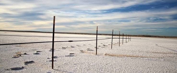 Shafter Lake, a salt playa north of Andrews